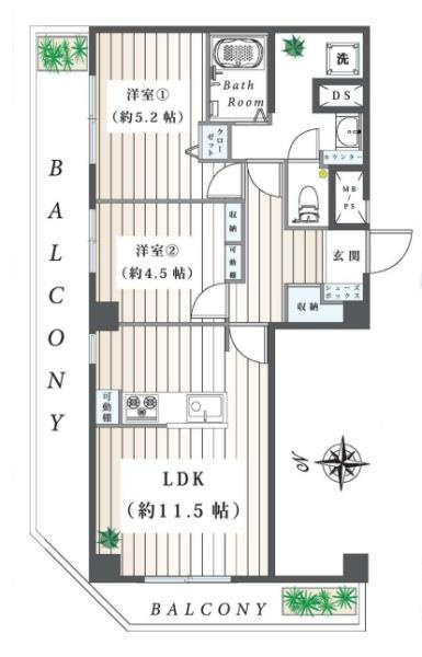 エミネンス白楽の間取り