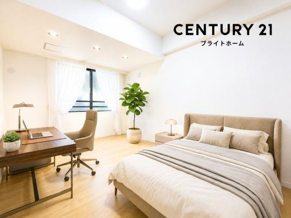 パーク・ハイム山手の洋室|窓からの光が嬉しい洋室です。
収納もあり、荷物が多い方にも安心です♪
※家具等はCGでの参考レイアウトです。