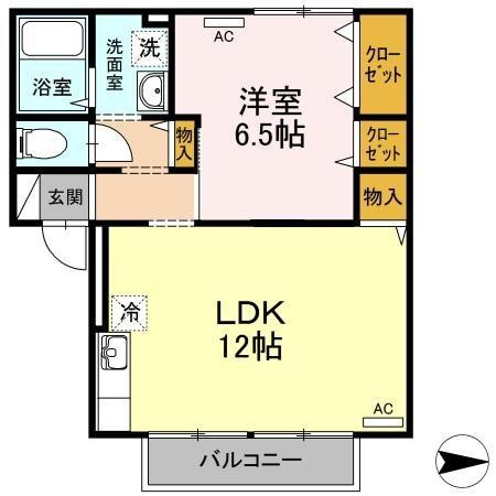 【間取り】 | セジュールＫ