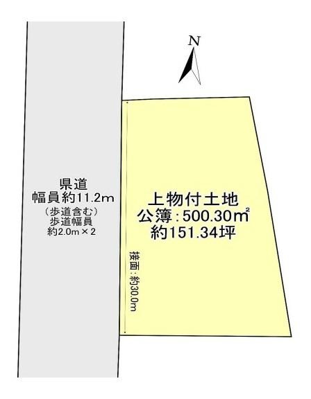 北葛城郡広陵町沢　建築条件なし土地の土地図