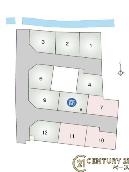 香芝市狐井 １０号地 ／新築一戸建の区画図|■こちらの物件は１０号地です！■