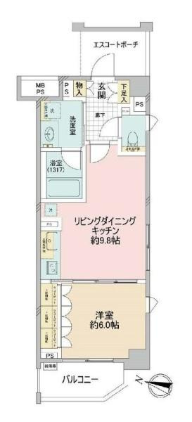 クオス日吉シンシアの間取り