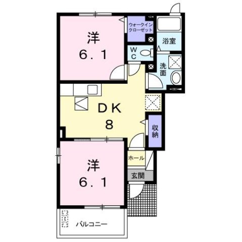 アヴニール　ベルⅠの間取り