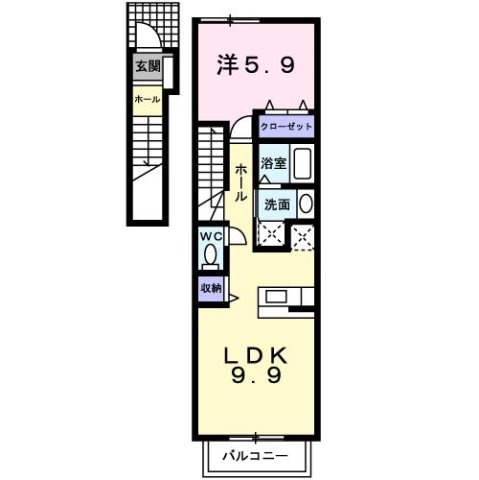富山市婦中町下轡田のアパート