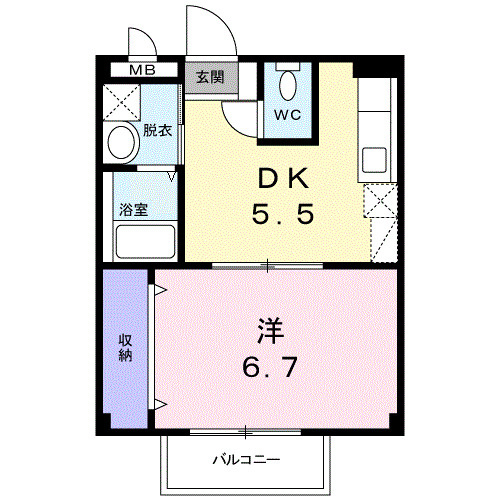 グリ－ンヒル光１の間取り