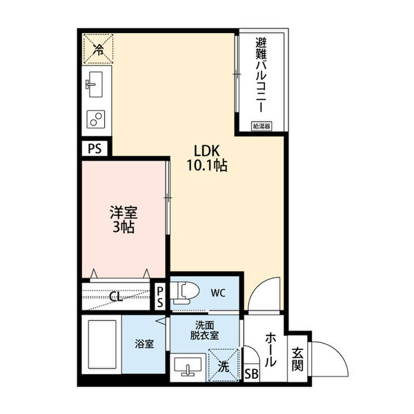 GRANDBLUE dotokushimmachiⅠの間取り