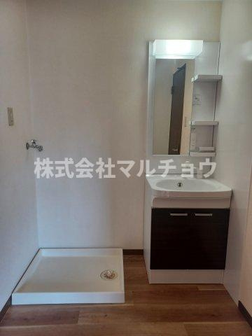 ハイツなきりの洗面所|脱衣スペースもあります
