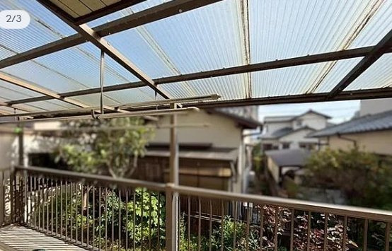 岩出市中黒のバルコニー
