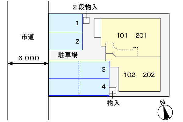 リアンメルヴェイユ　Ⅱの区画図