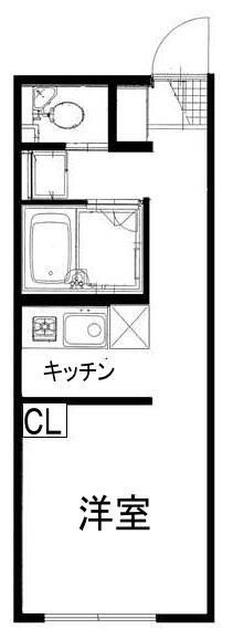 横浜市金沢区能見台通のアパートの間取り