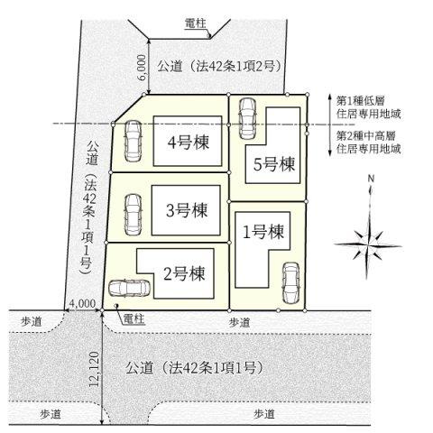 【Cradle garden】小平仲町第６の区画図