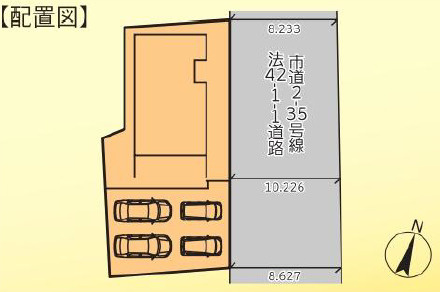 厚木市上荻野第2　新築一戸建の区画図