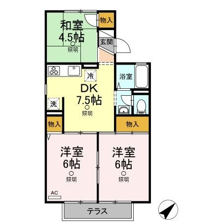 セリエ　B棟の間取り