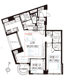 インペリアル広尾の間取り