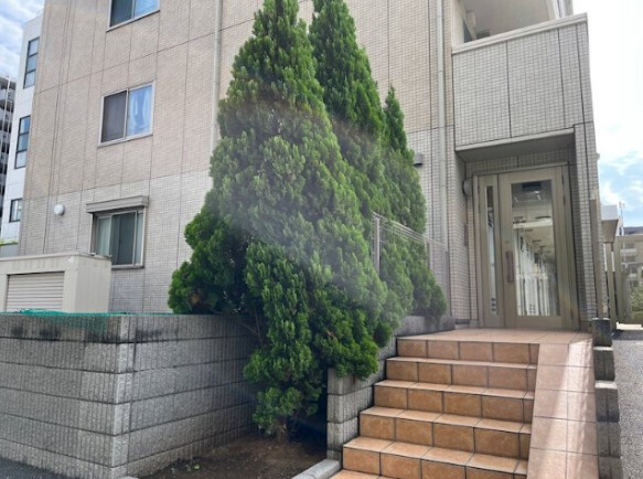 ジェノヴィア原木中山のエントランス