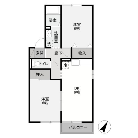 【間取り】 | セジュール八千代　Ｂ