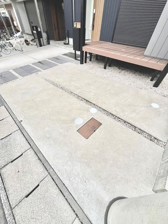 桃山町１丁目戸建の駐車場|車をお持ちの方に嬉しい駐車場付きの物件です