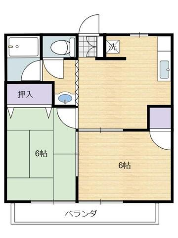アテネィハイツ２の間取り