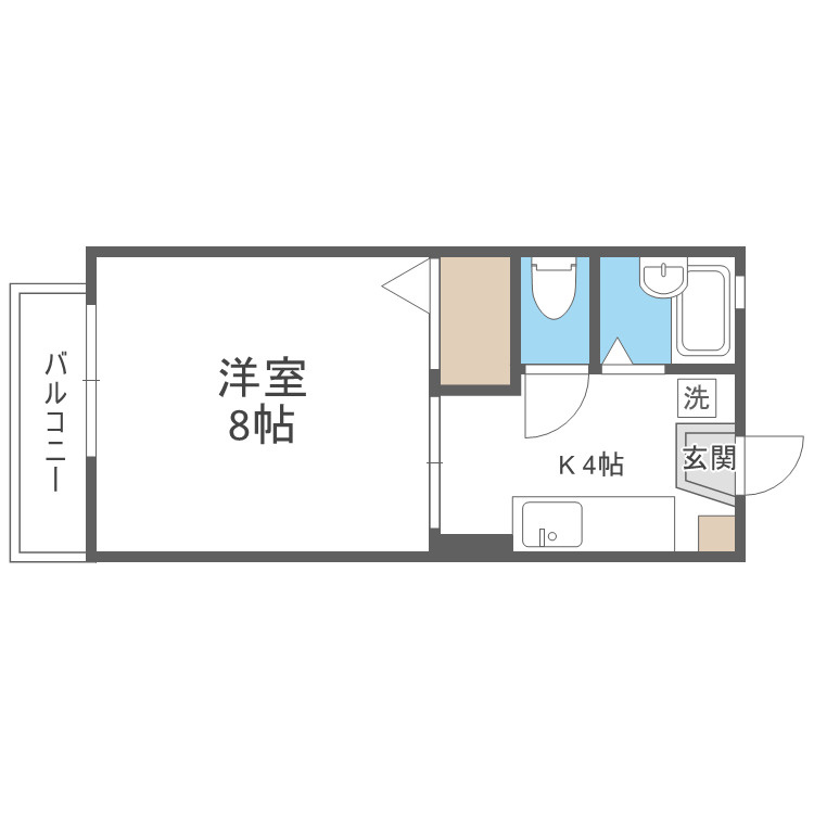 セフィラ学園通りの間取り|別号数タイプ