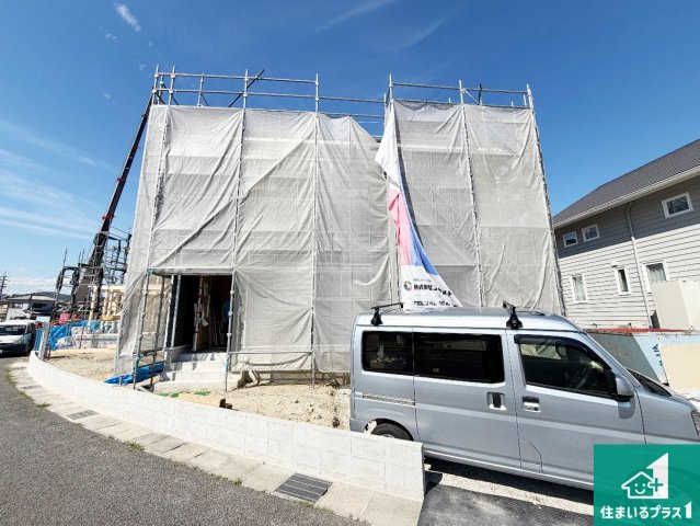 加西市北条町西高室　第6期　新築一戸建ての外観|周辺は落ち着いた街並みの住宅地！子育てがしやすい住環境です！まだ未完成ですが、現地でしかわからない事もございます。是非一度ご覧ください。