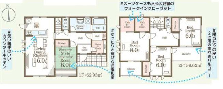 新築戸建　南新波町の間取り