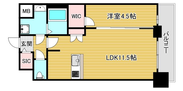 プレサンス大正フレンジの間取り