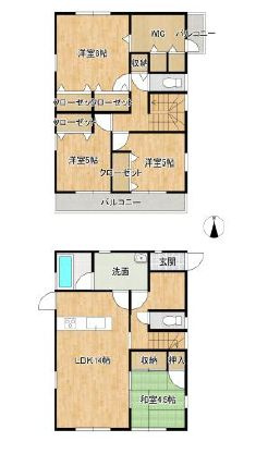 筑西市玉戸の間取り
