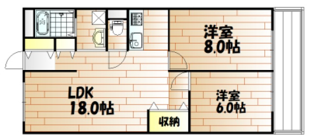 【間取り】 | ホークメゾン岡山