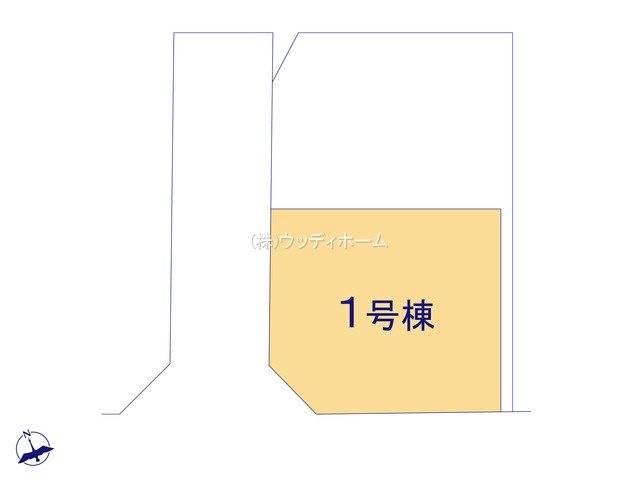 春日部市中央　新築一戸建て　1号棟の区画図