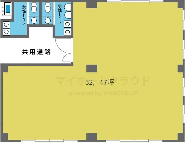 豊島区池袋１丁目の事務所の間取り