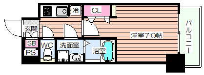 【間取り】 | S-RESIDENCE福島玉川Uno