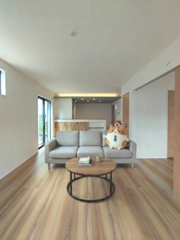 西区上山門2丁目9期　の居間・リビング|家具・家電等はCG加工により配置例を示したものです