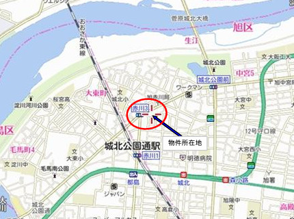 大阪市旭区赤川２丁目の店舗事務所