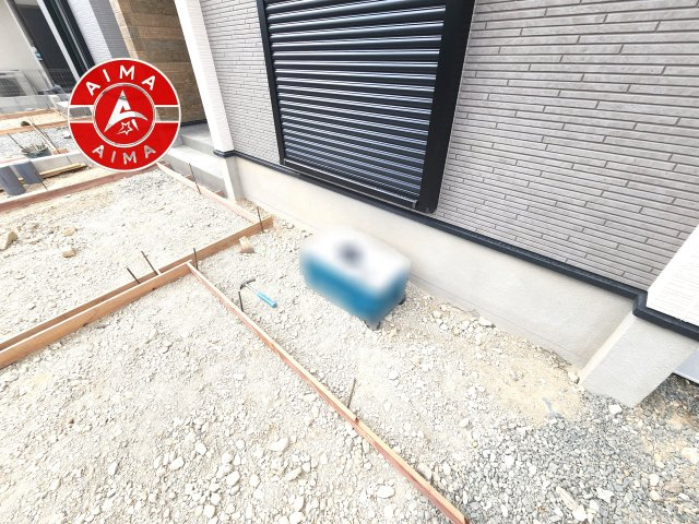 太宰府市通古賀6丁目第1-4棟（2号棟）の外観|お庭で自由な時間を過ごせます。
