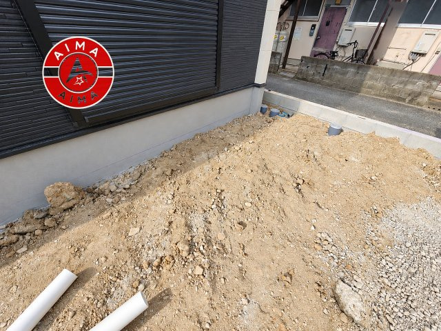 太宰府市通古賀6丁目第1-4棟（3号棟）の外観|お庭で自由な時間を過ごせます。