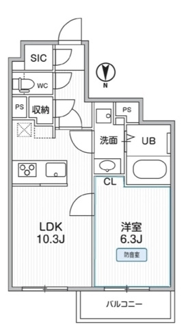 【間取り】 | THE PALMS MUSE 新江古田