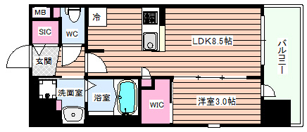 【間取り】 | プレサンスレイズ東三国
