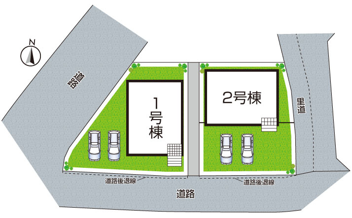 小野市片山町　第1期　新築一戸建ての区画図|全２区画