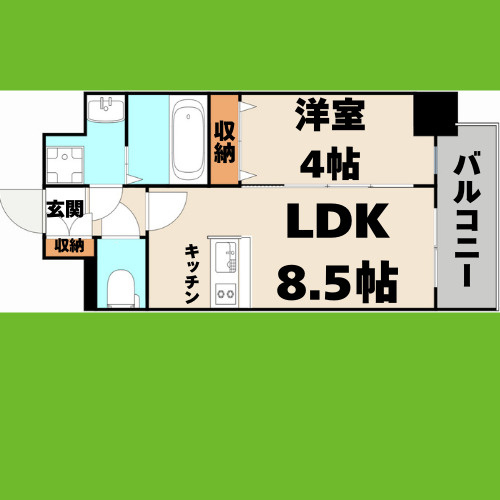 アステリ鶴舞エーナの間取り