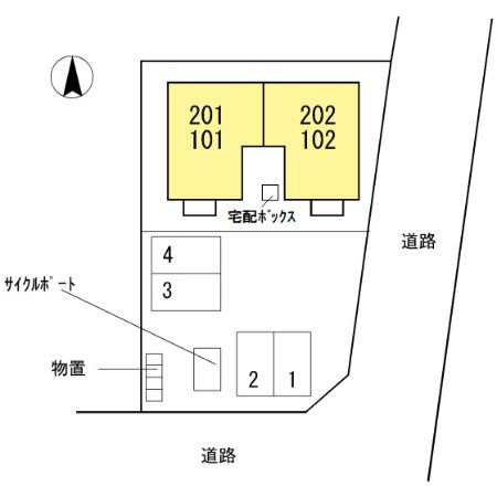 ミオポルト松本の区画図