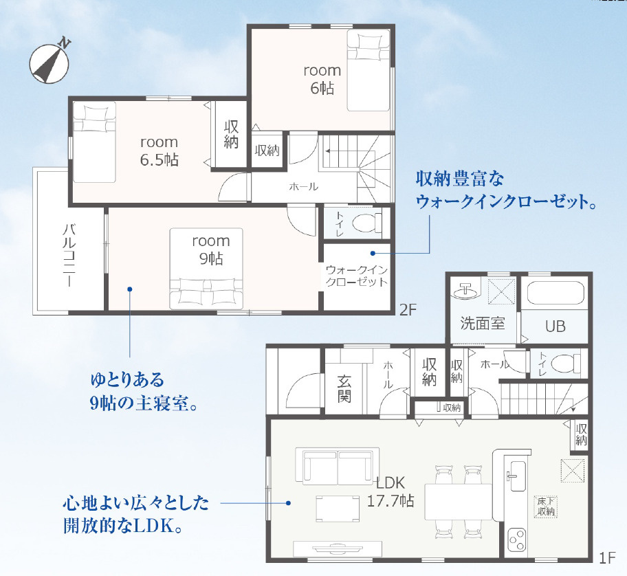 静岡市駿河区下川原1丁目2期　全3棟の間取り