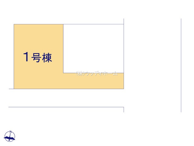 越谷市大道2期　新築一戸建て　1号棟の区画図