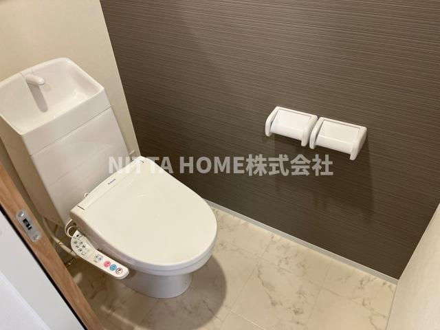 辻が花のトイレ|【完成イメージ図】温水洗浄機能付きのトイレです◇
