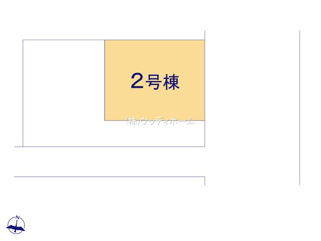 越谷市大道2期　新築一戸建て　2号棟の区画図