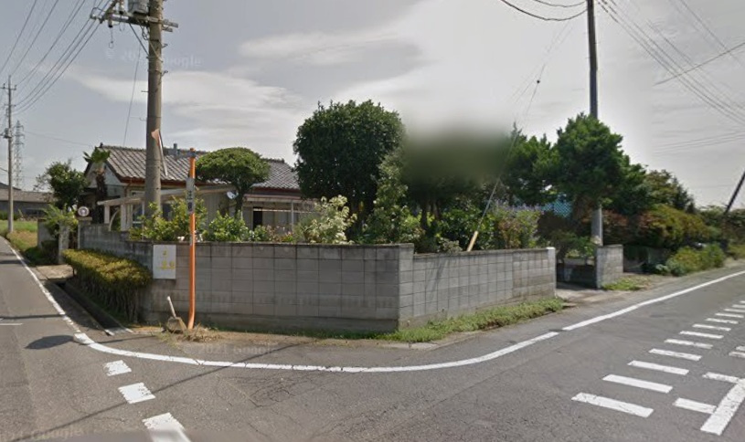 前橋市江木町　売地の前面道路含む現地写真