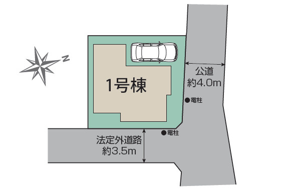 練馬区大泉学園町5丁目　制震×太陽光　長期優良住宅　限定1棟の区画図