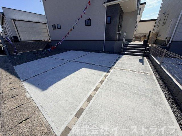 【新築戸建】　いわき市内郷御厩町4丁目第1　長期優良住宅の駐車場|5号棟のカースペースです
