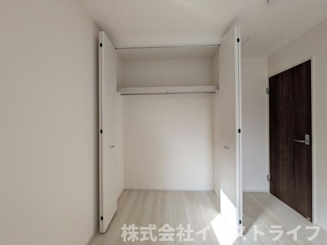 【新築戸建】　いわき市若葉台2丁目第5　全2棟　長期優良住宅の収納|1号棟写真　各居室に収納が付いているので困りません