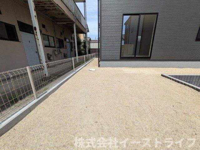 【新築戸建】　いわき市平塩第1　全2棟　長期優良住宅の庭|2号棟写真　ガーデニングや家庭菜園も楽しめる庭がついています！