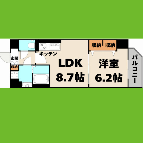 ラフレシール　クワトロの間取り
